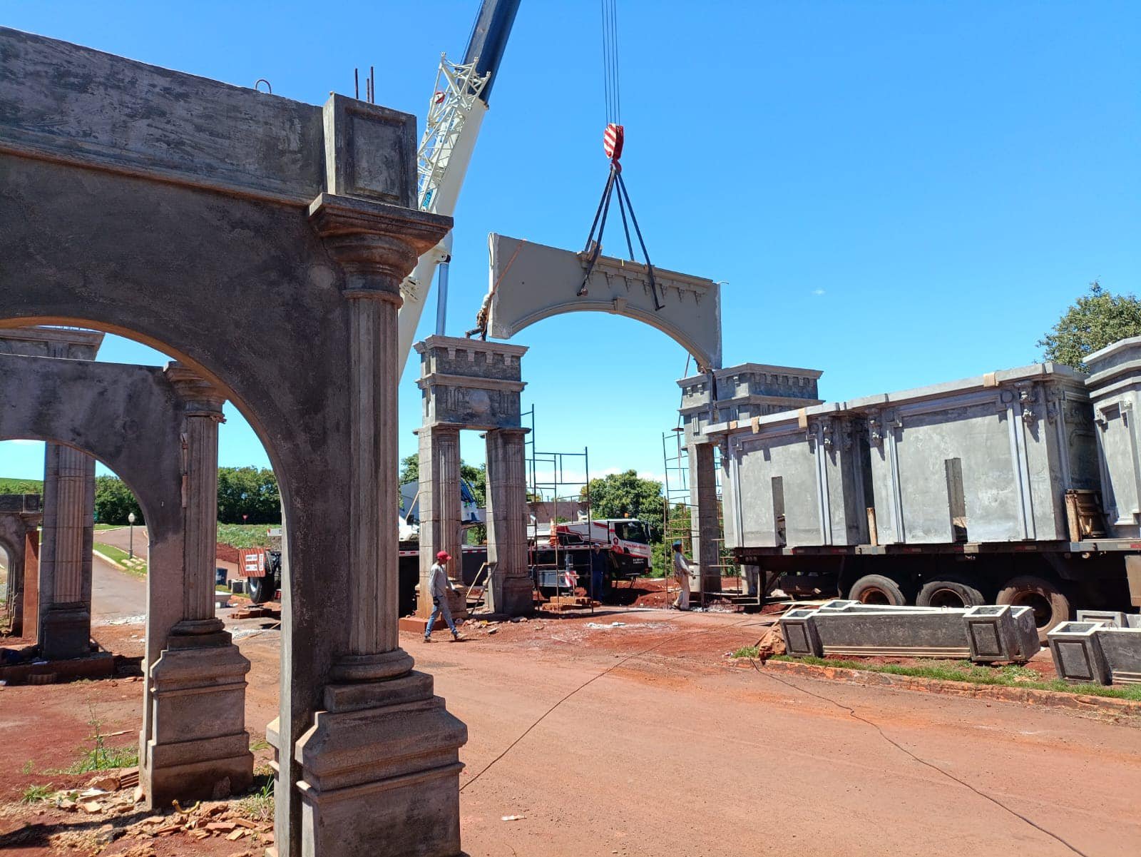 Obra do Portal de Santa Cecília do Pavão entra em nova fase.